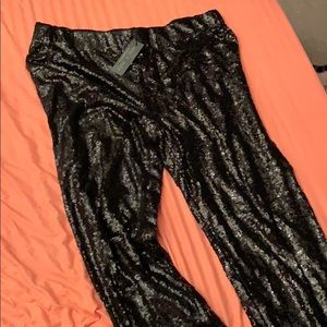Sequined Sassy Pants
